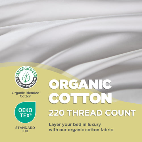 100% Organic Cotton Cover King Size Bed Pillows Set of 2 T115207