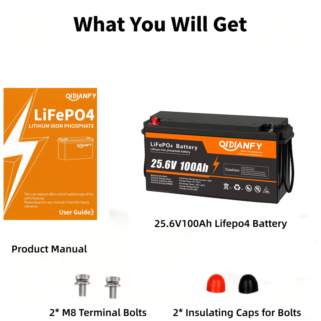 24V 100Ah LiFePO4 Lithium Battery K243655
