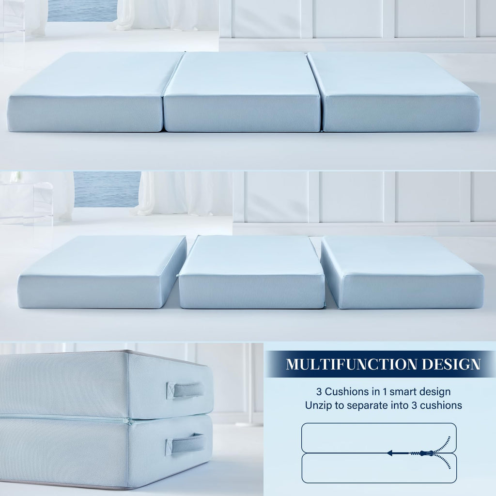 6 Inch Cooling Memory Foam Folding Mattress X94630