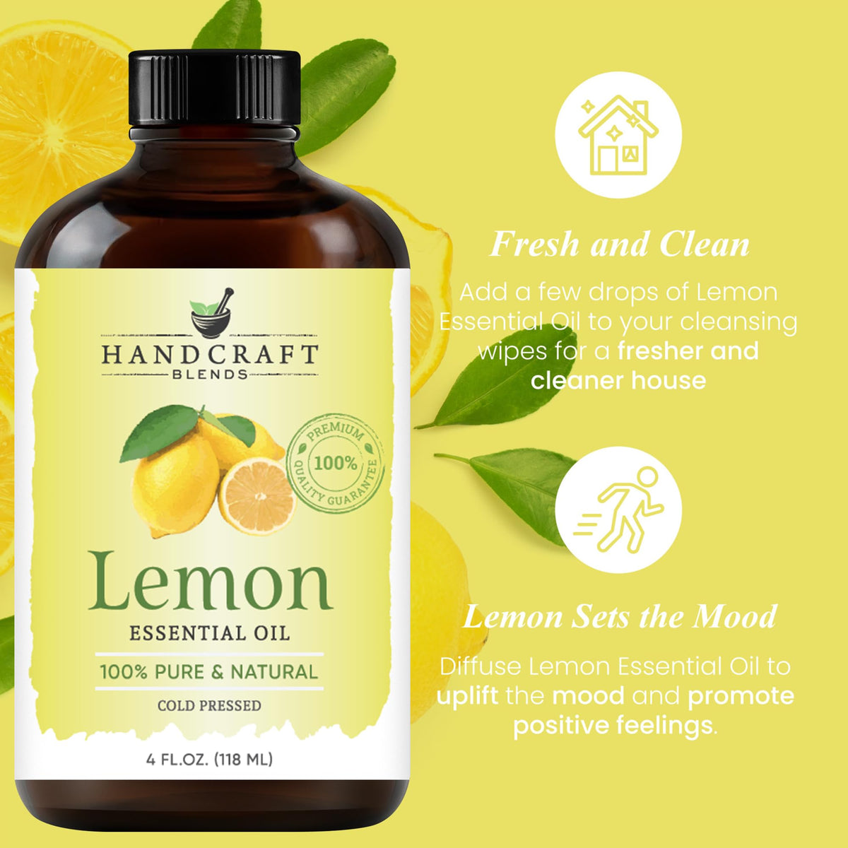 Lavender and Lemon Essential Oils 2 x 4 Fl Oz G18928