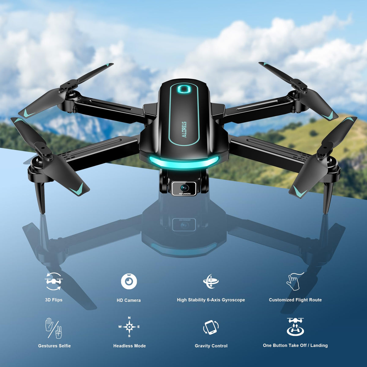 1080P HD Foldable Drone X36986