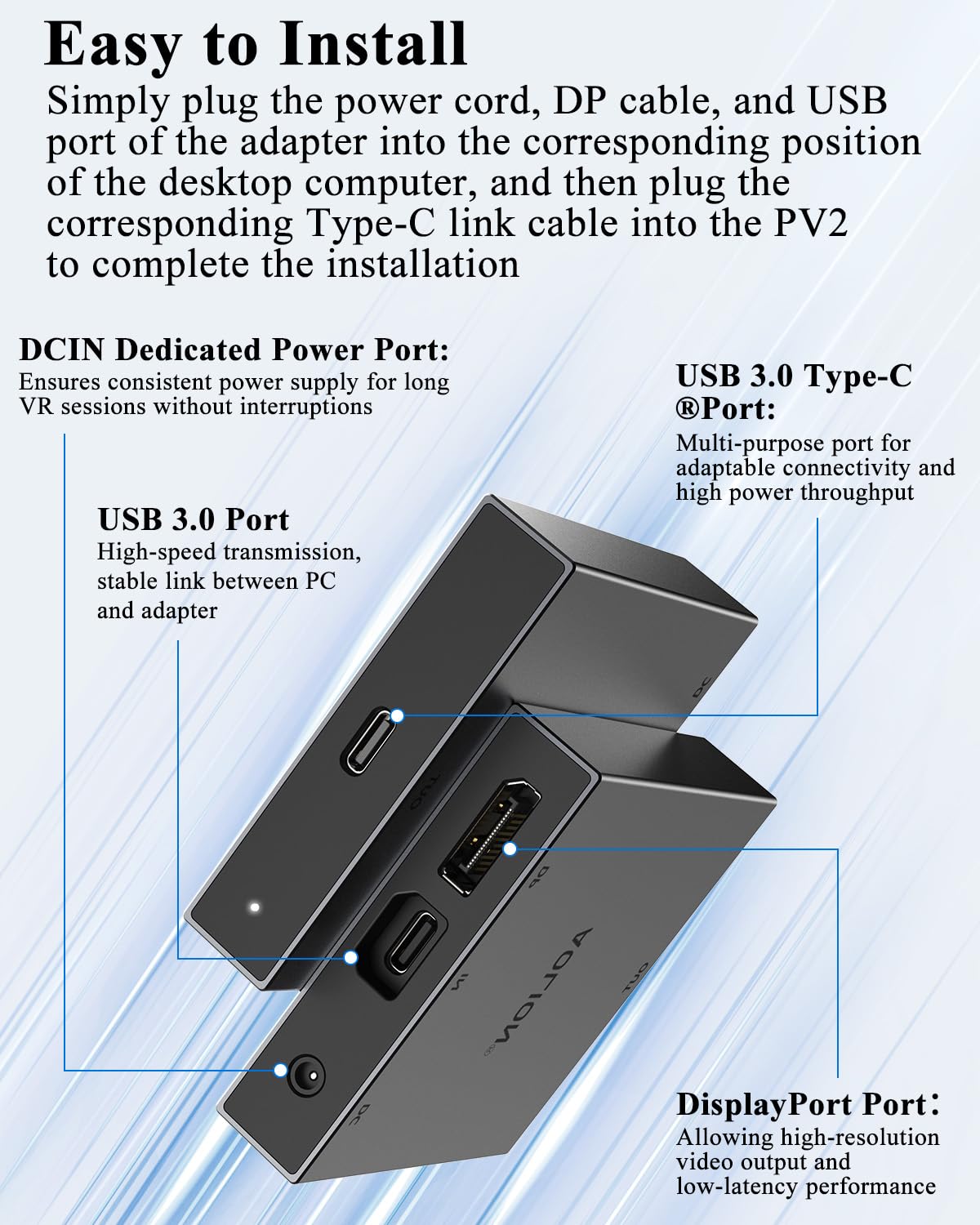 PC Adapter for VR2 Headset L918