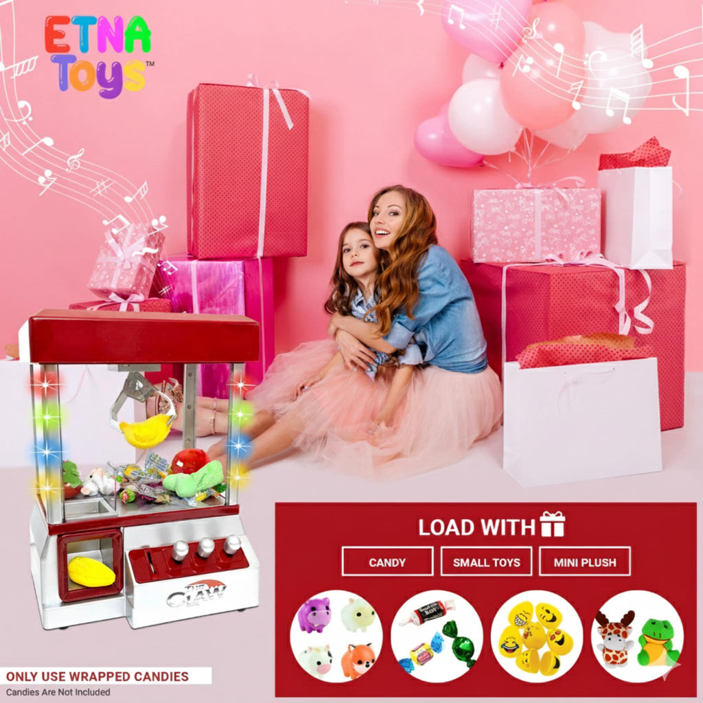 Electronic Arcade Claw Machine with LED Lights and Sound X5404