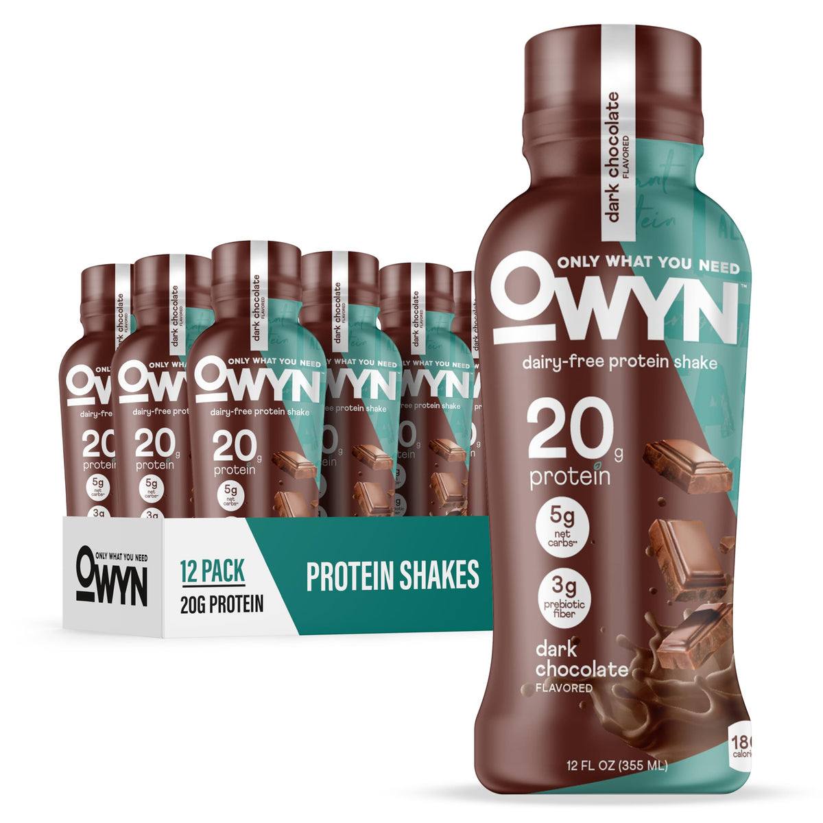 Dark Chocolate 20g Protein Shake, 12 Ct R3490