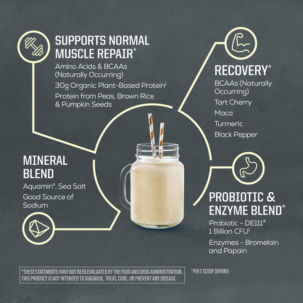 Organic Plant Based Protein Powder, Vegan, Vanilla, 20 Servings G27948