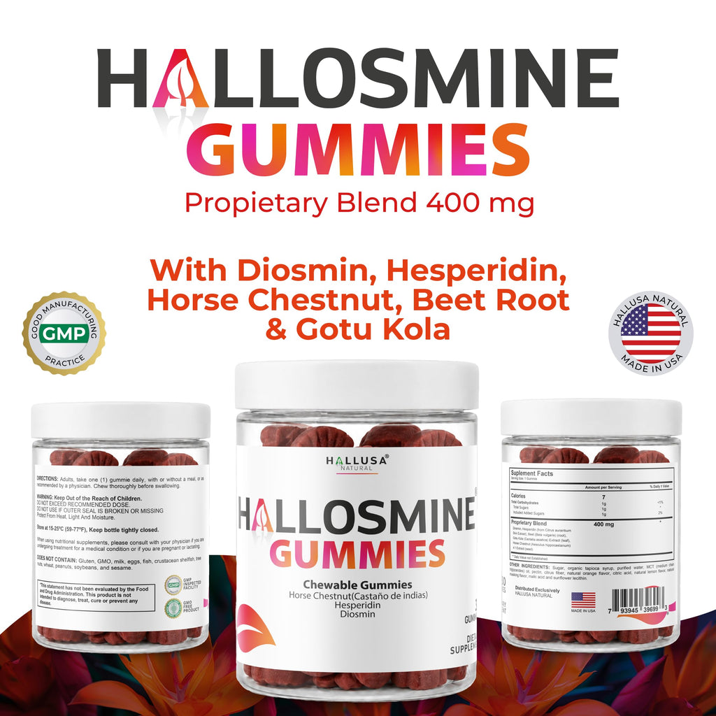 60 Chews 400mg Diosmin Hesperidin & Horse Chestnut Gummies C90149