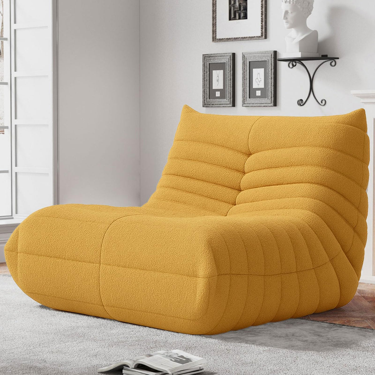 Giant Bean Bag Chair with Memory Foam O314740