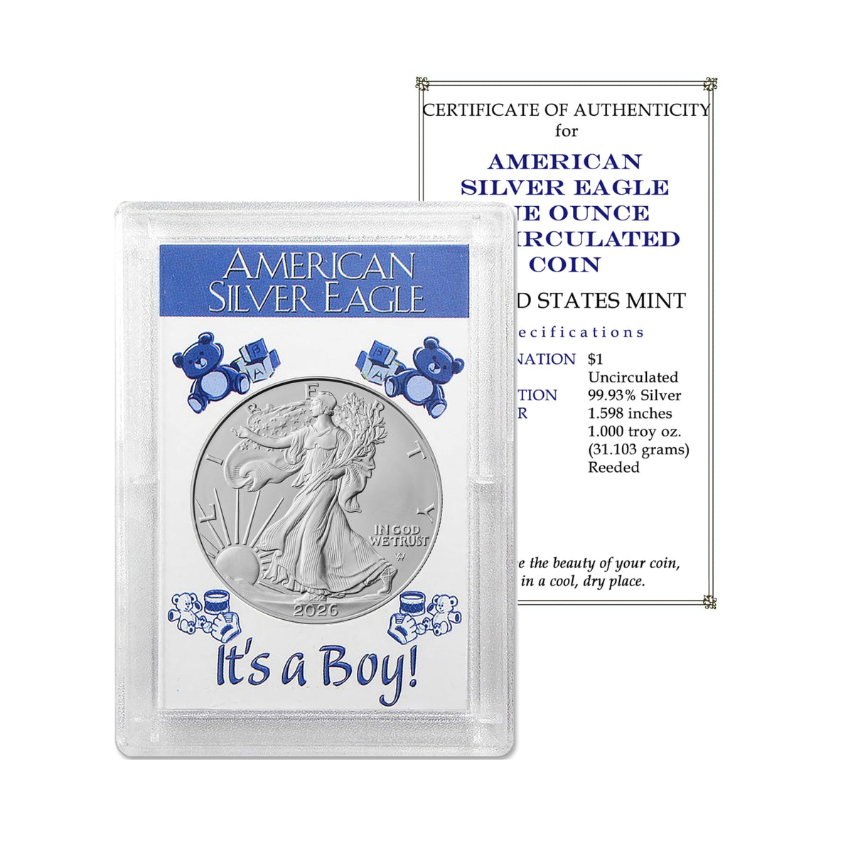 2026 U.S. Silver Eagle 1 oz Brilliant Uncirculated Z4042