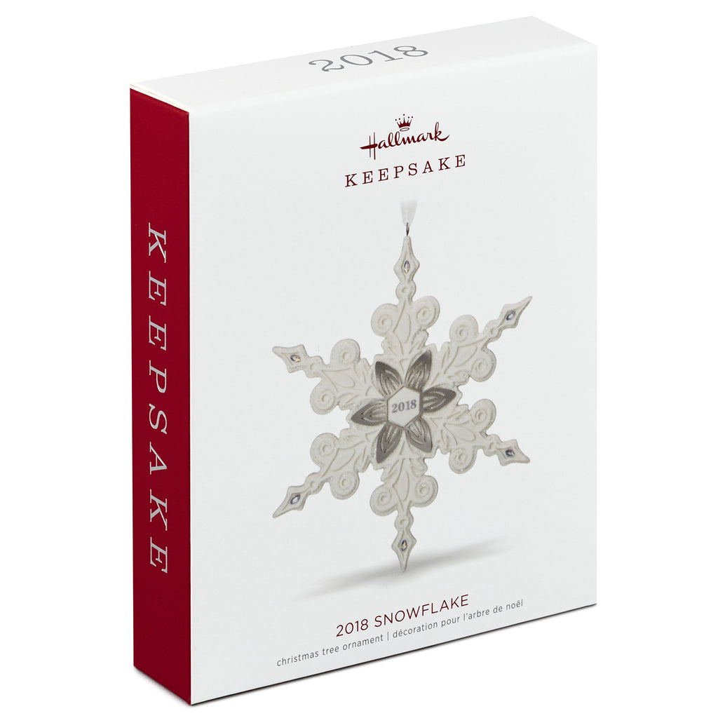 Porcelain Snowflake Christmas Ornament E510311