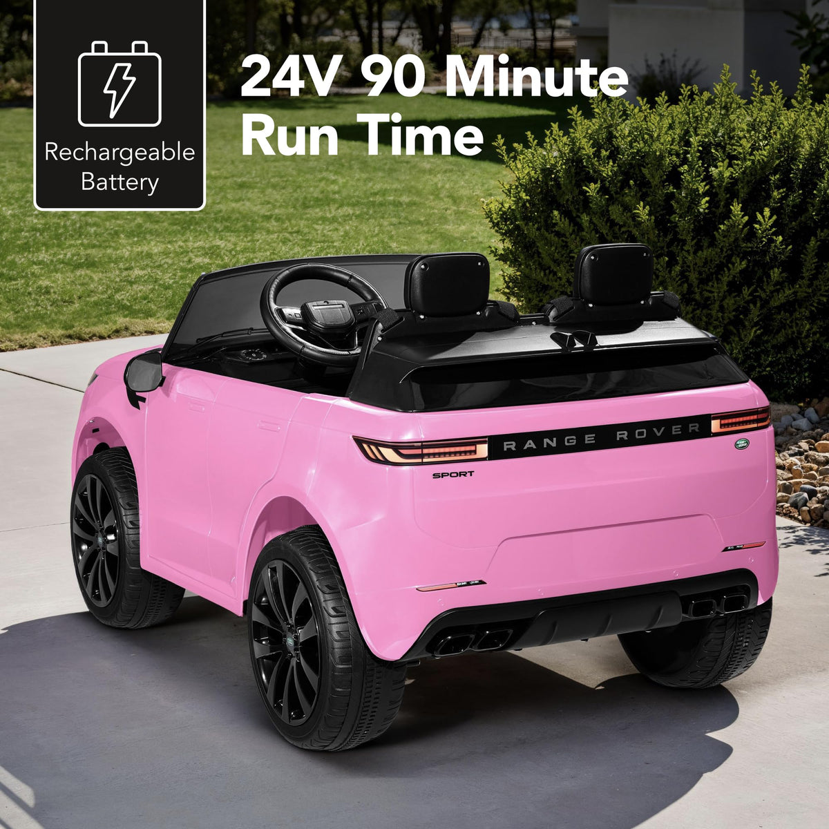 Pink 2-Seater Electric Ride On Car Truck H918