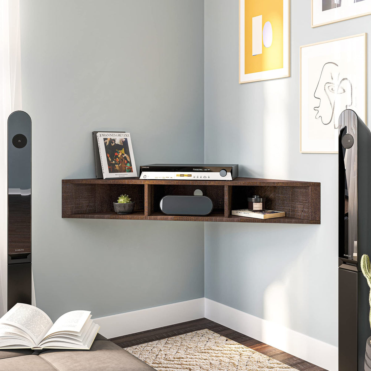 47" Corner TV Stand & Entertainment Center C18244