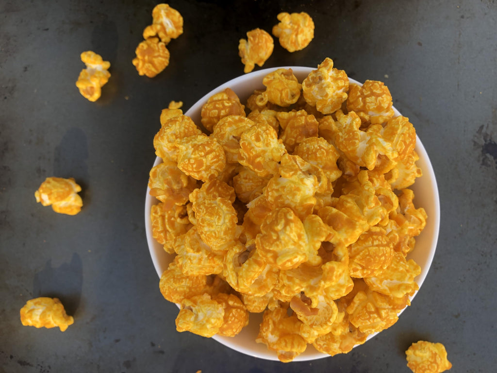 Cheddar Cheese Popcorn 1-Gallon Reusable Plastic Container O1838