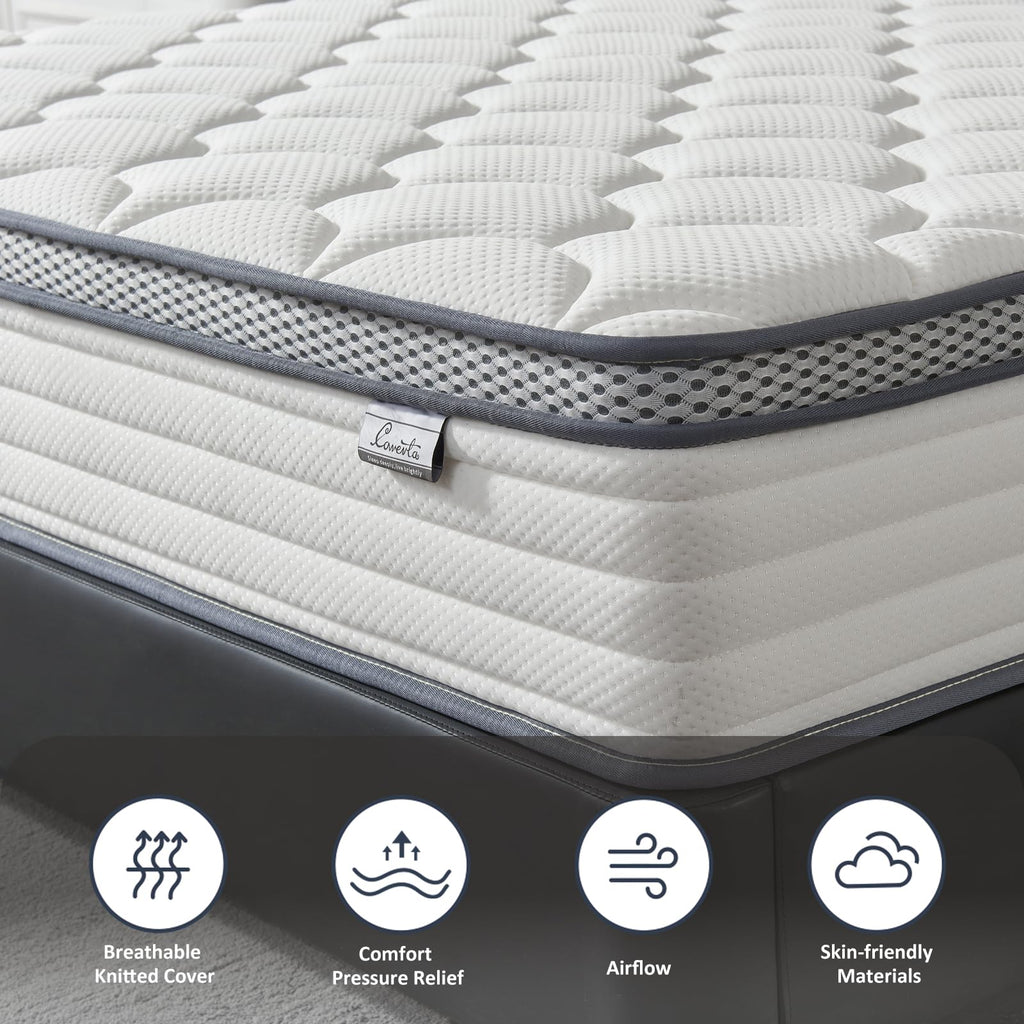 Full Size 12 Inch Hybrid Mattress P9022