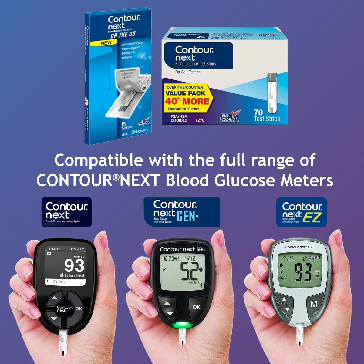 Blood Glucose Test Strips 85 Count O2028