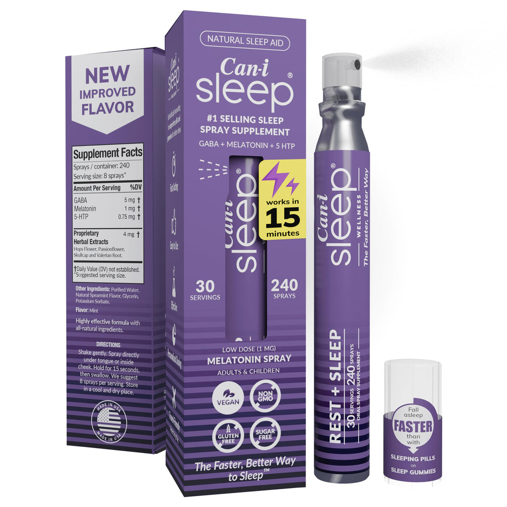 Natural Sleep Aid Spray with Melatonin 1 mg, GABA, & 5HTP F7860