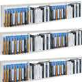 34 Inch White Metal CD Storage Shelf N589