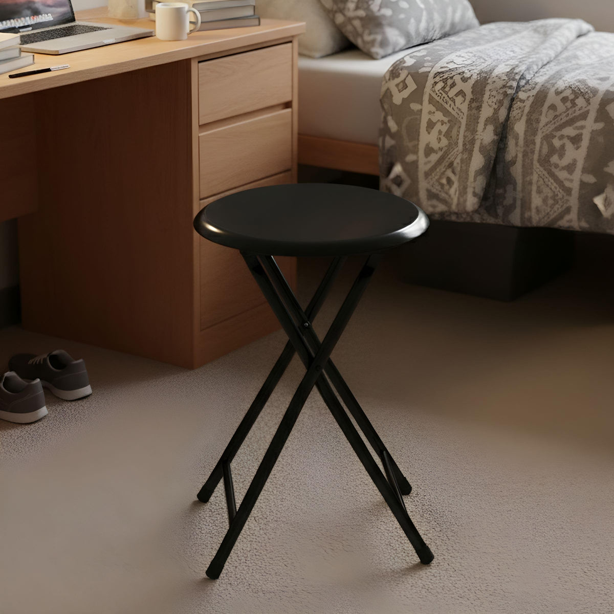 Folding Backless Stool 18-Inch 225lb Capacity G150709