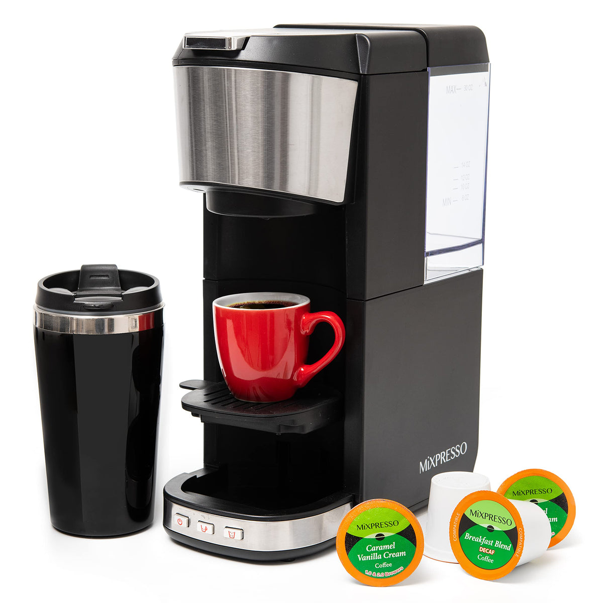 Single Serve Coffee Maker with 14oz Travel Mug U489242