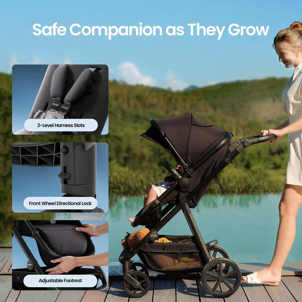 Baby Stroller with Car Seat Adapter K14166
