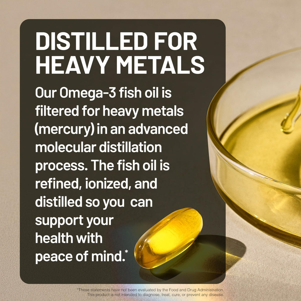 Omega 3 Fish Oil 500 mg EPA & DHA 90 Softgels E8840