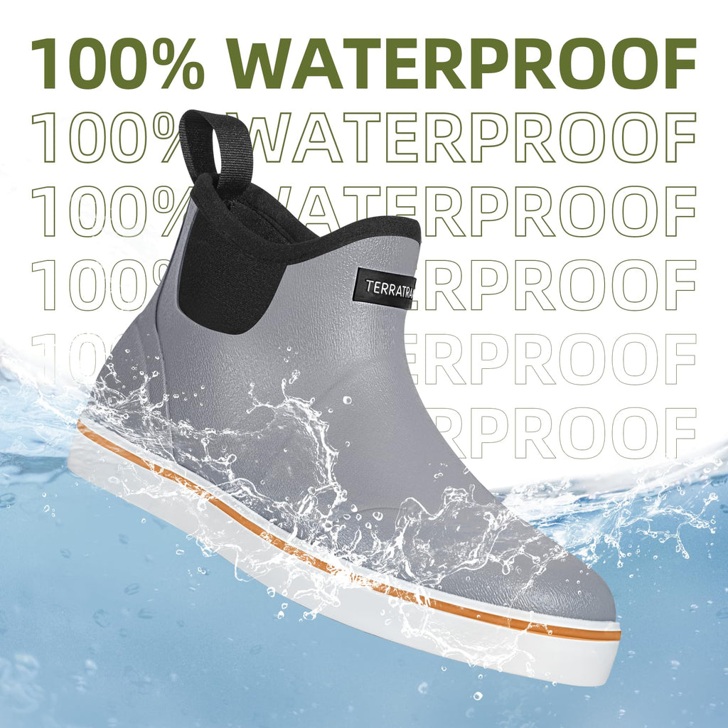 Waterproof Slip-On Ankle Deck Boots C66585