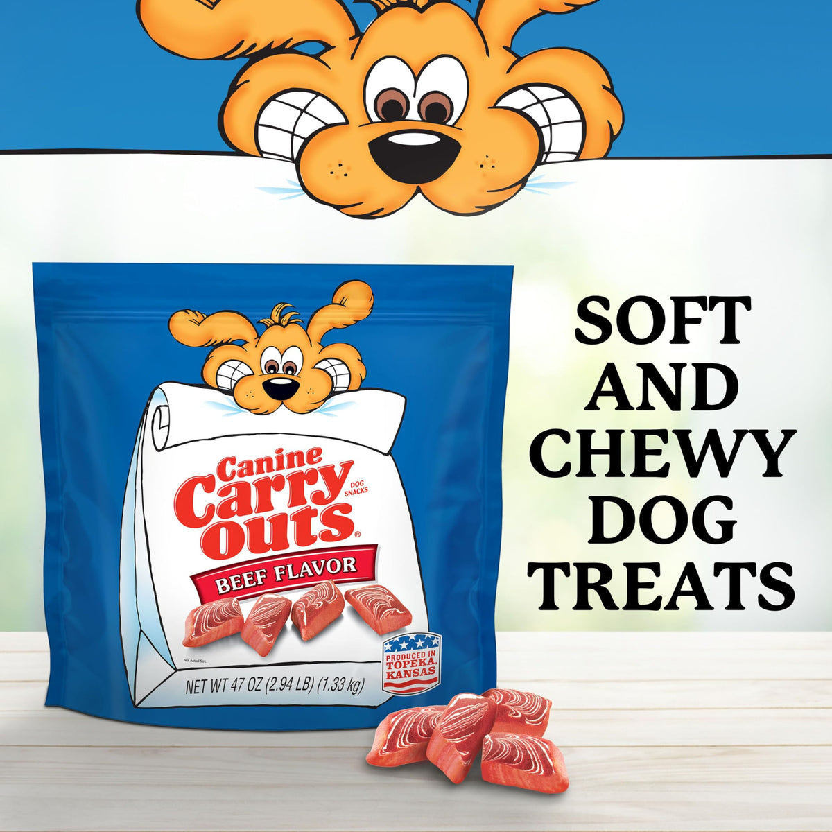 Beef Flavor Dog Treats 47 Ounce Bag X3660