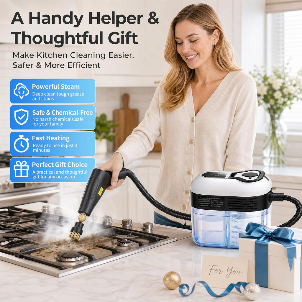 High Pressure Handheld Steam Cleaner 1.8L Tank Z396895