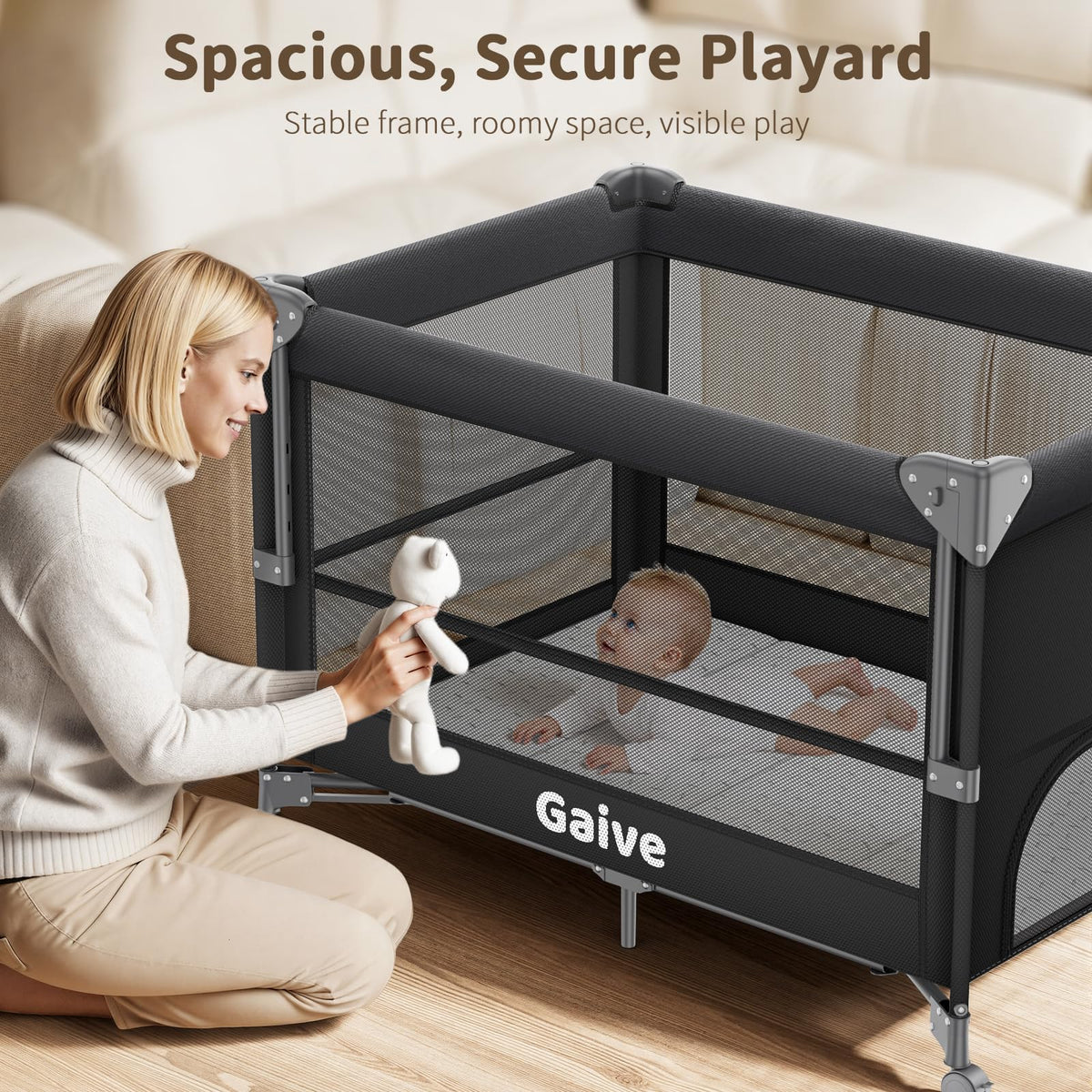 Baby Bassinet, Pack and Play, Bedside Crib Sleeper L940219