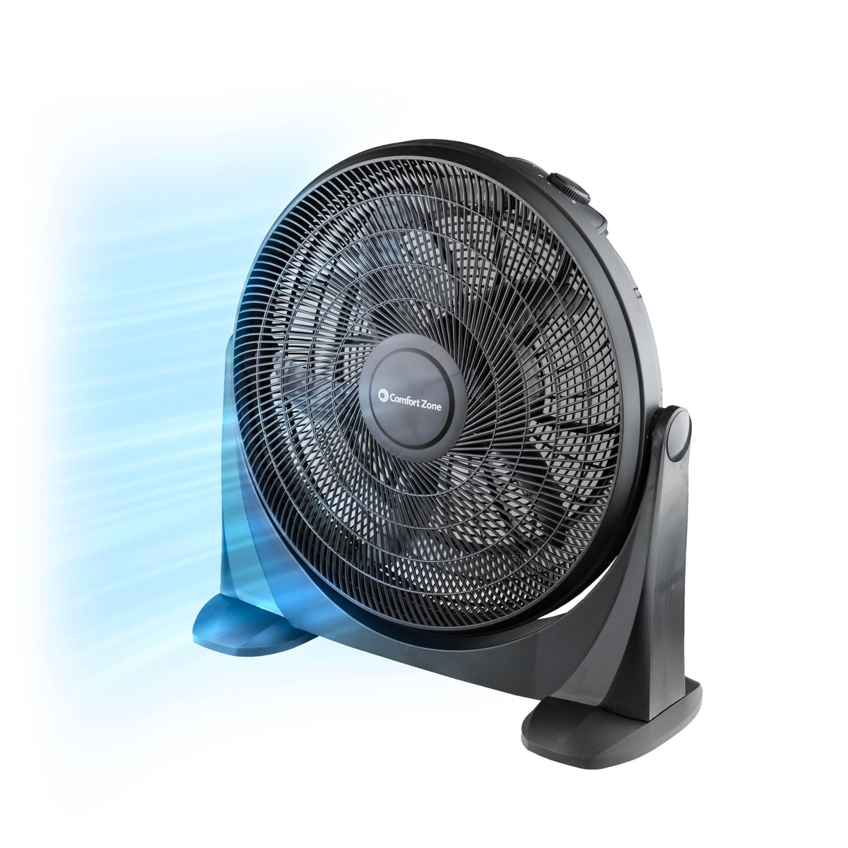 20-Inch High-Velocity Floor Fan with 3 Speeds, Black J8685