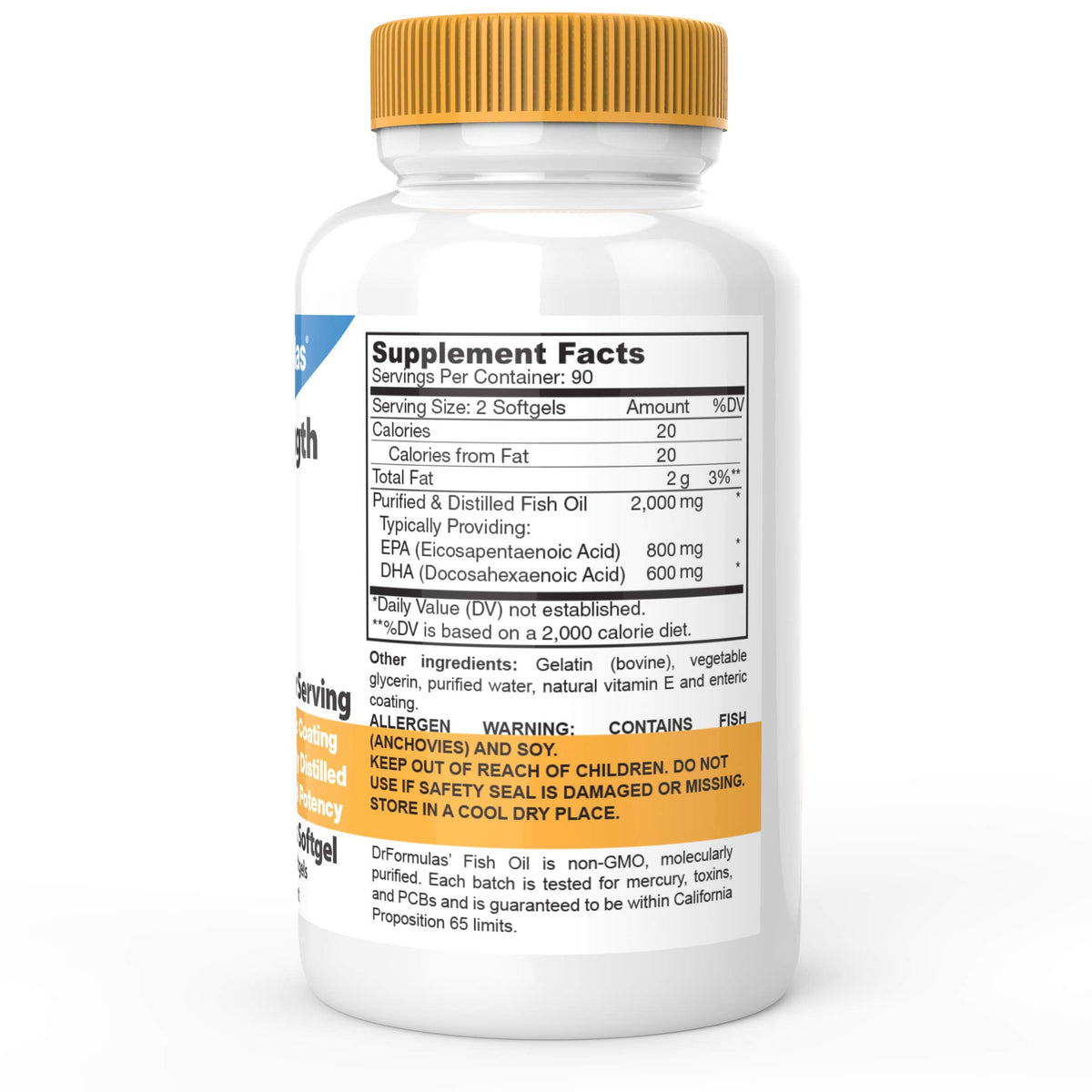 2000mg Omega 3 Fish Oil Softgels Z435