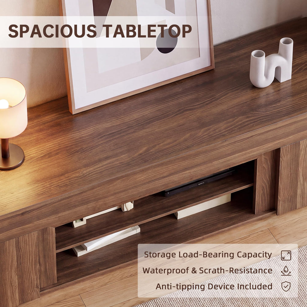 70" Walnut TV Stand W258144