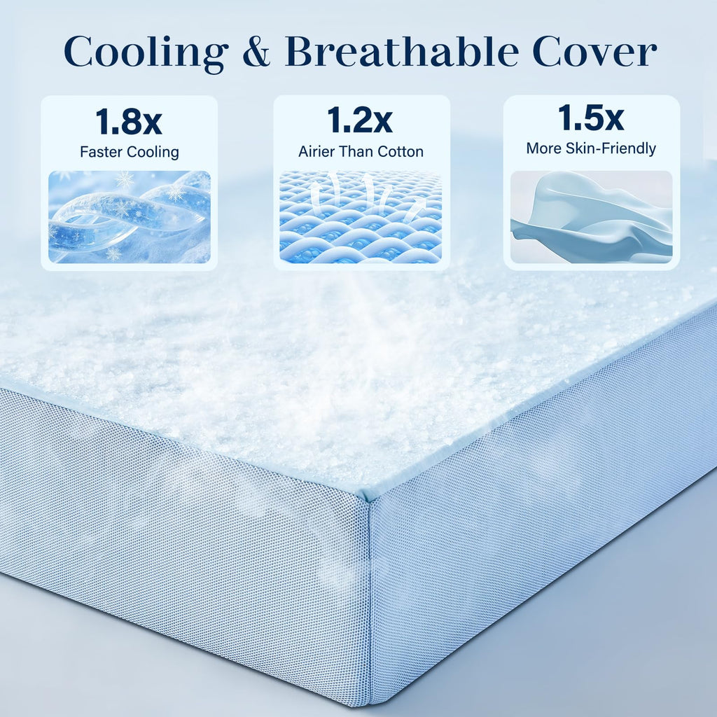6 Inch Cooling Memory Foam Folding Mattress X94630