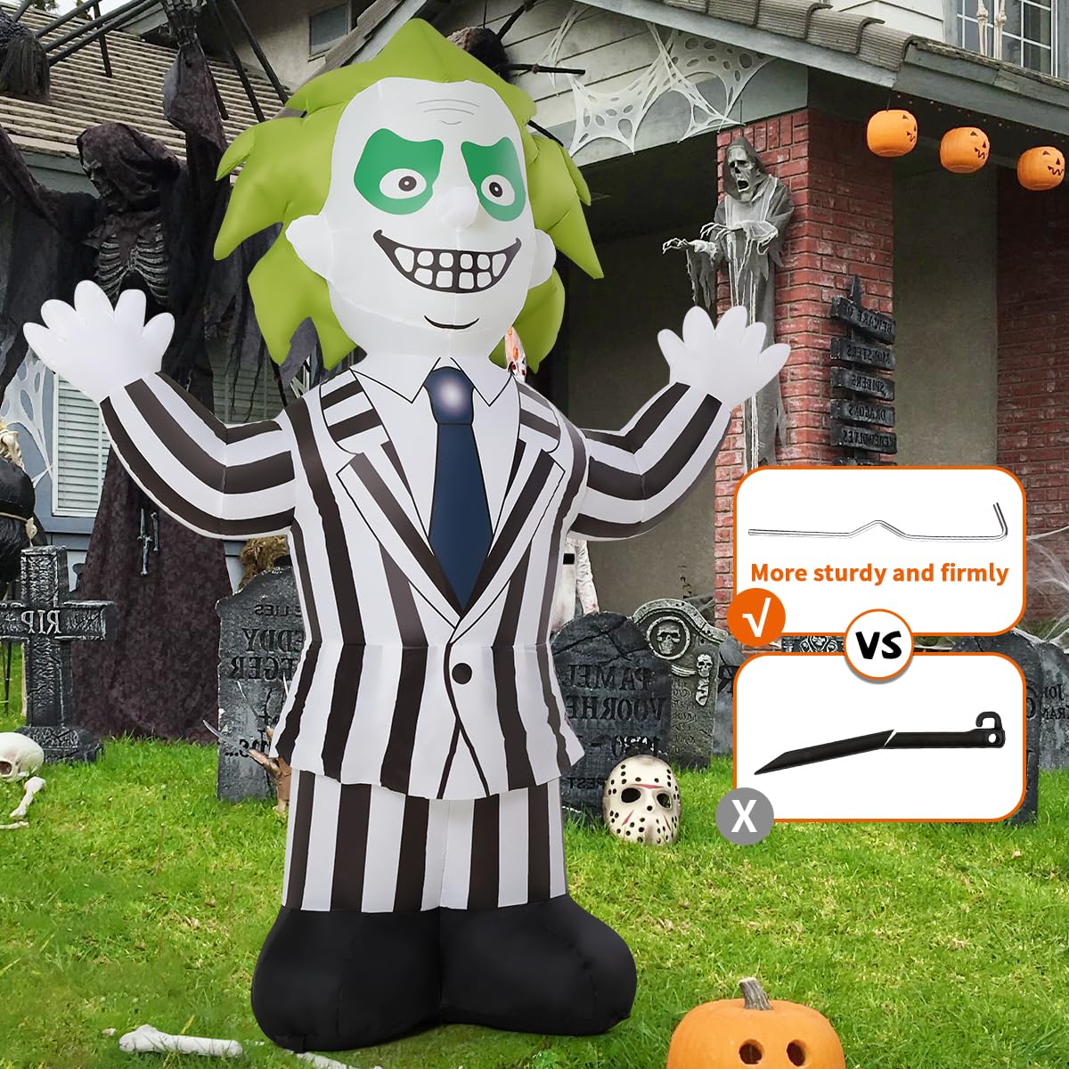 6 FT Halloween Inflatables with Built-in LEDs B335