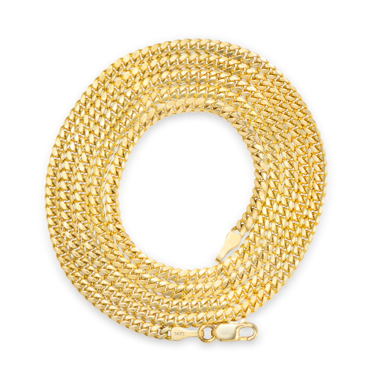 14k Yellow Gold Cuban Link Chain Necklace Z2723