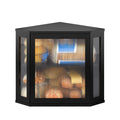 Black Medium Double Layer Bamboo Bread Box G3964