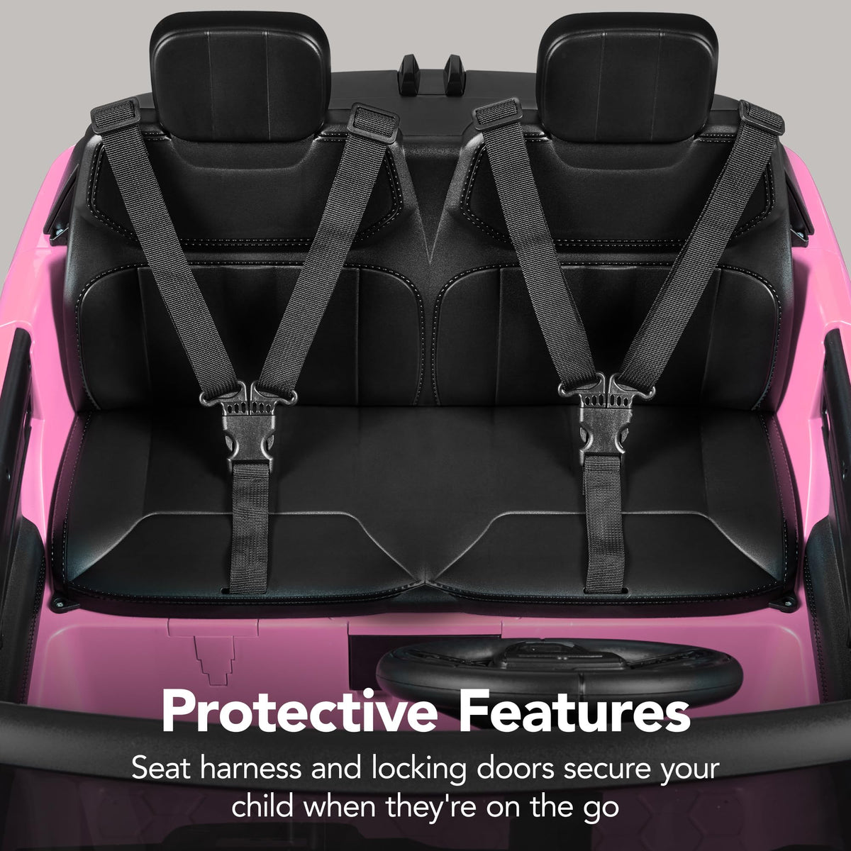 Pink 2-Seater Electric Ride On Car Truck H918