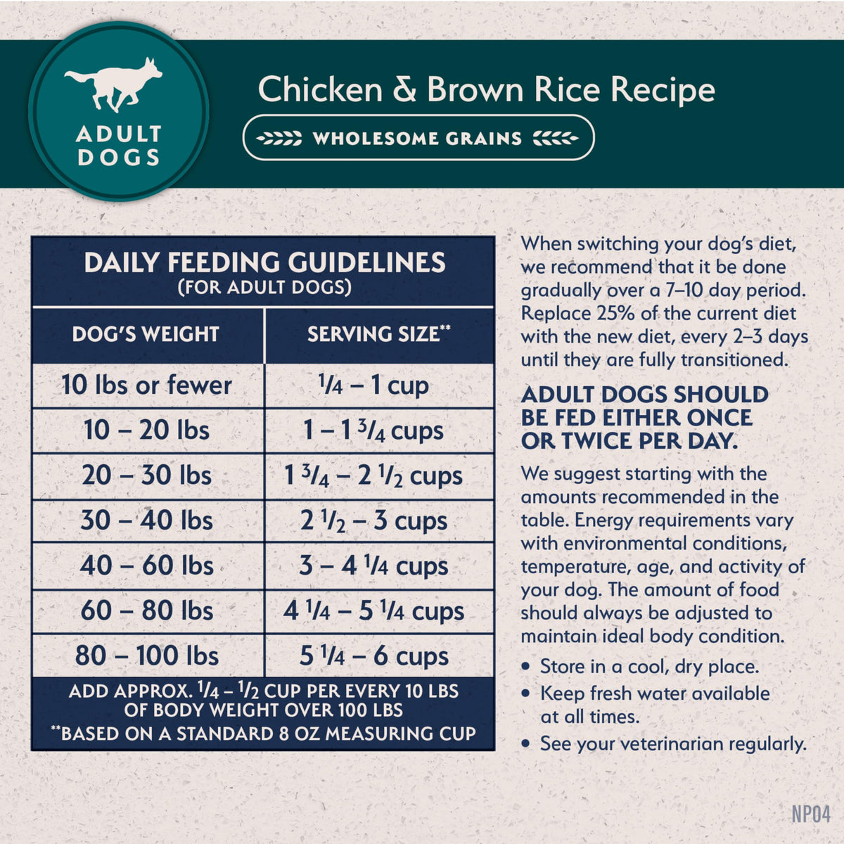 Chicken & Brown Rice 24 lb V120539