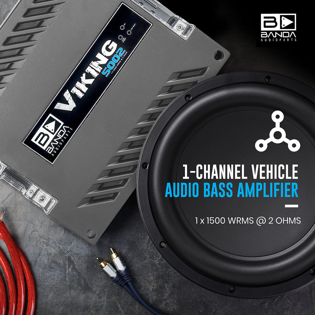1-Channel Vehicle Audio Bass Amplifier M7344