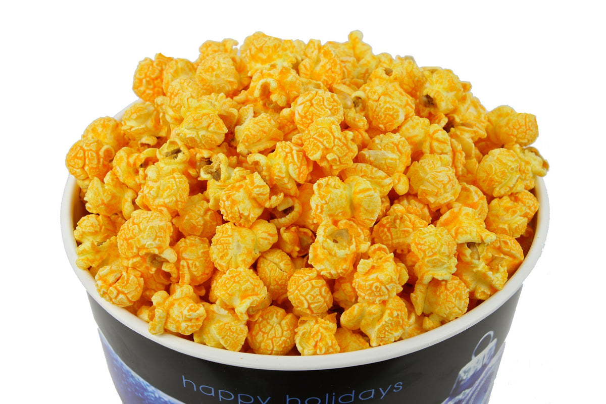 Cheddar Cheese Popcorn 1-Gallon Reusable Plastic Container O1838