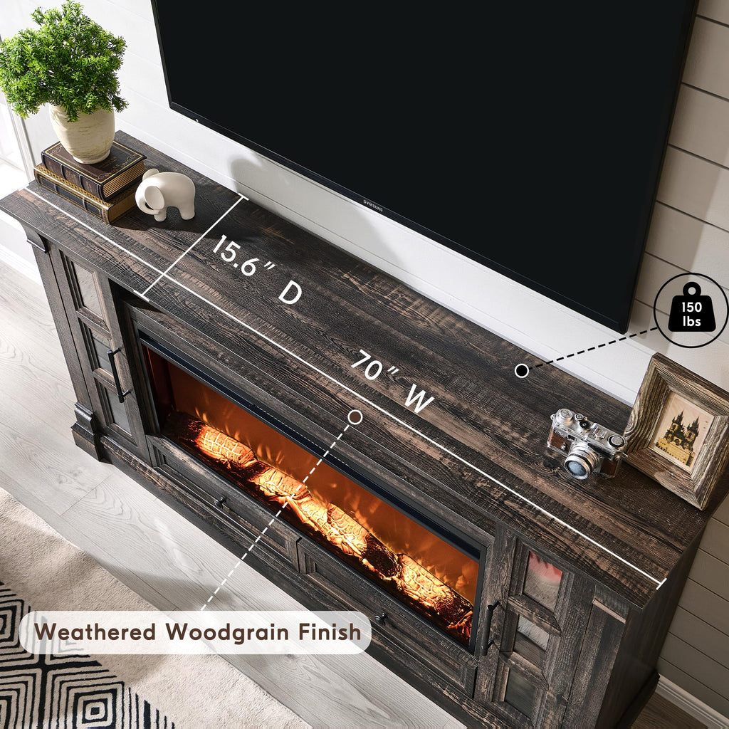 70" Fireplace TV Stand Z37413